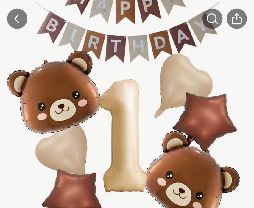 Детский набор  шаров на годик