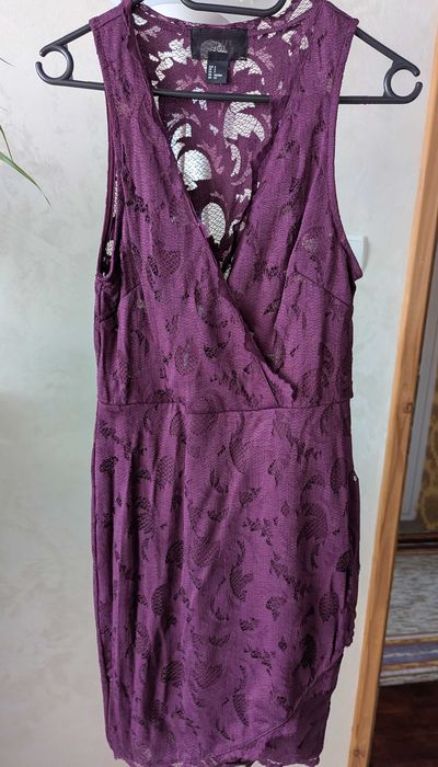 Уникална дантелена рокля H&M, размер С