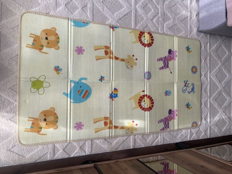 Детски килим за игра 100/180 - двулицев /момиче, момче/