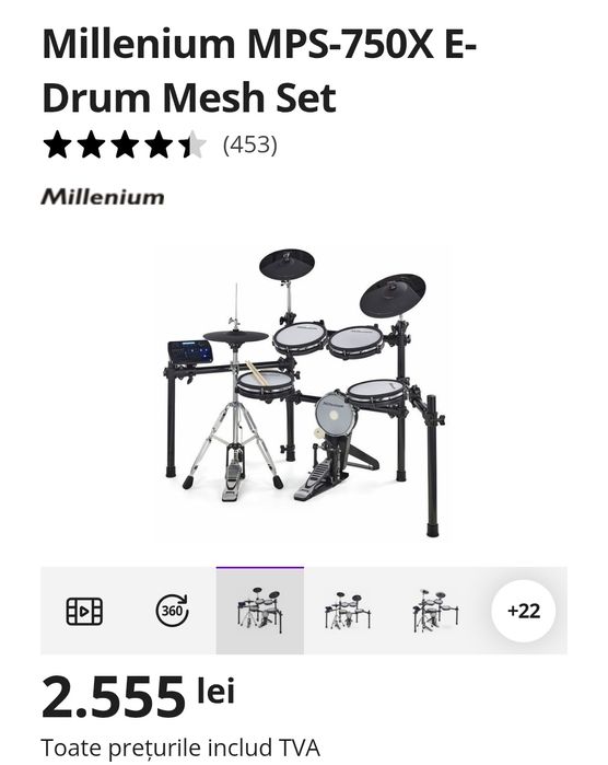 Set tobe millenium MPS-750x electrice  +boxe active