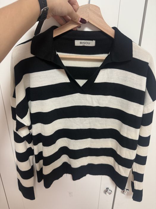 кофта с полоску