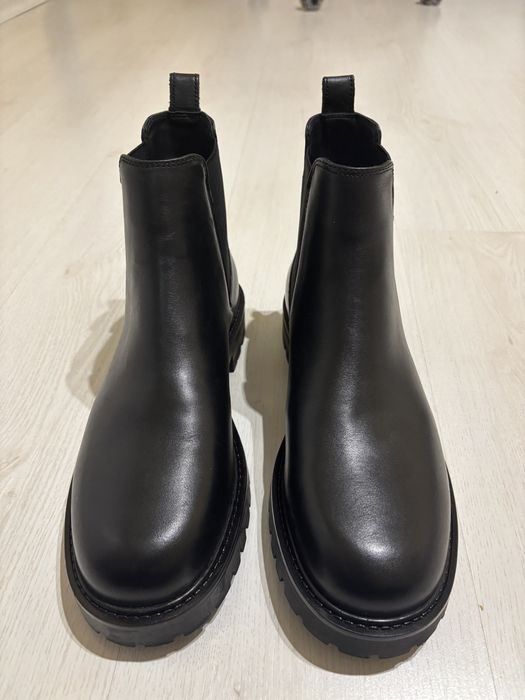 Мъжки кожени боти  Zara