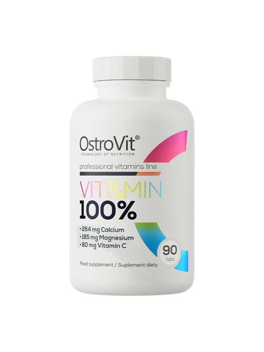 Vitaminlar va minerallar kompleksi OstroVit 100% Vit&Min, 90 tabletka