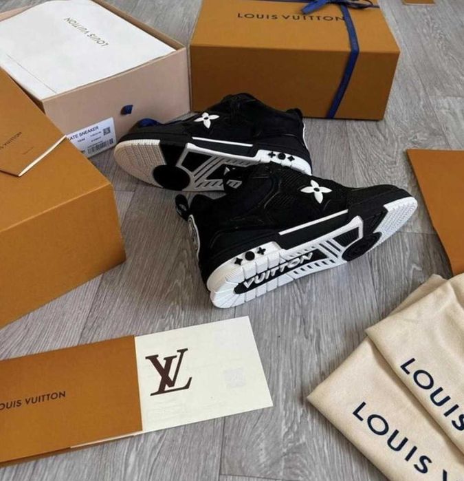 #SUMMER SALE# LV Trainers SKATE Negru Alb - Verificare Colet -