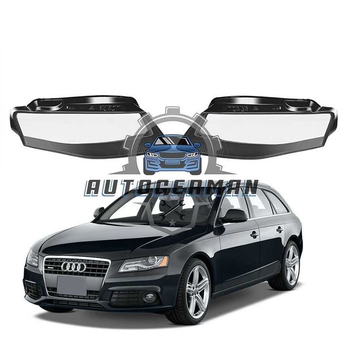 Капаци фарове Audi A4 B8 (08-11) стъкло фар крушки Ауди А4 Б8 xenon