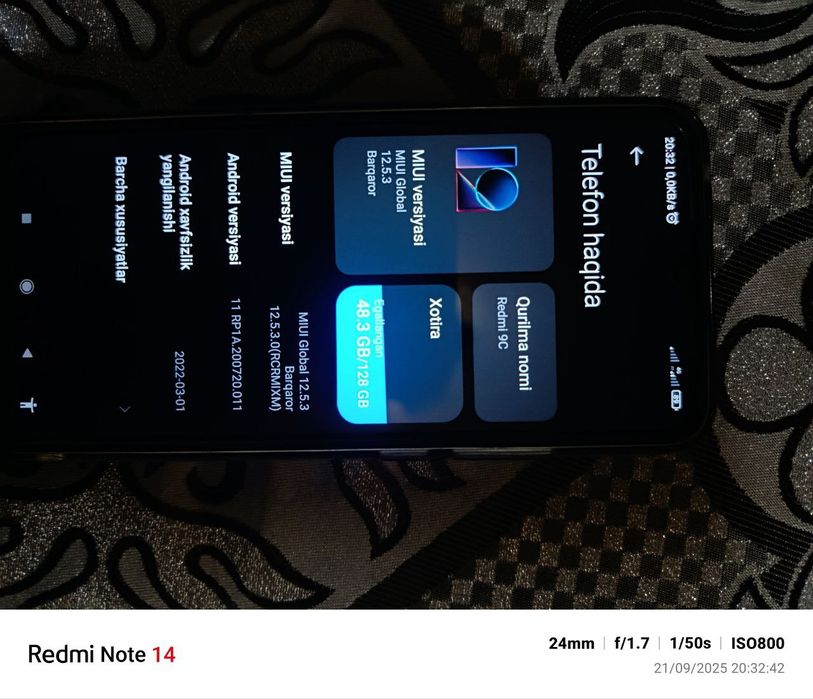 Redmi9C siz bob narxda sotiladi