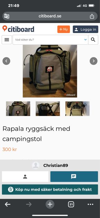 Раница-стол за риболов Rapala Limited Edifion Series