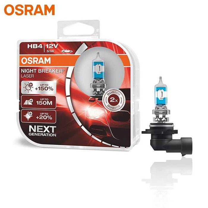 Автомобилни крушки OSRAM NIGHT BREAKER LASER+150% H1,H3,H4,H7,H8,H11..