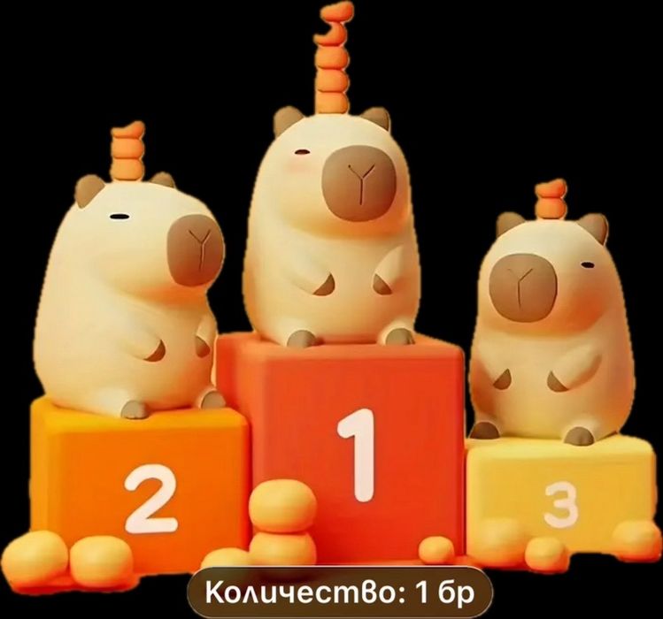 Детска нощна лампа с животно Capybara. Night light Capybara.