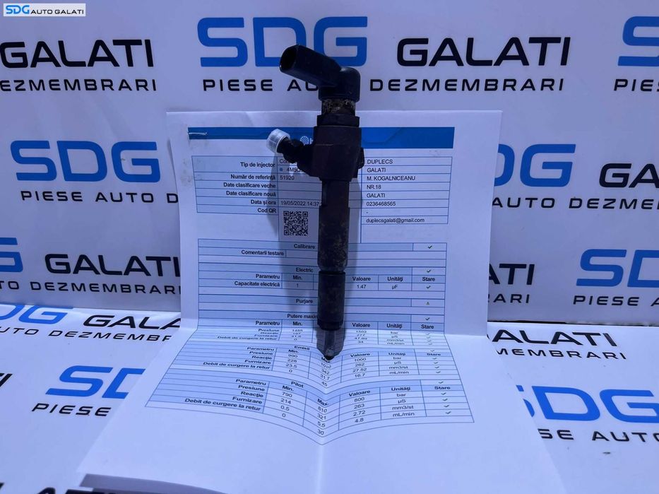 Injector Injectoare Verificate cu Fisa Parametri Ford Galaxy 2 1.8 TDCI 2006 - 2015 Cod 4M5Q-9F593-AD 4M5Q9F593AD [i0084]