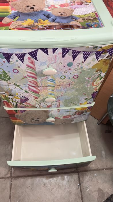 Детский комод пластиковый