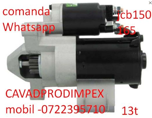 Electromotor JCB mini incarcator 150-165 13 dinti bendix