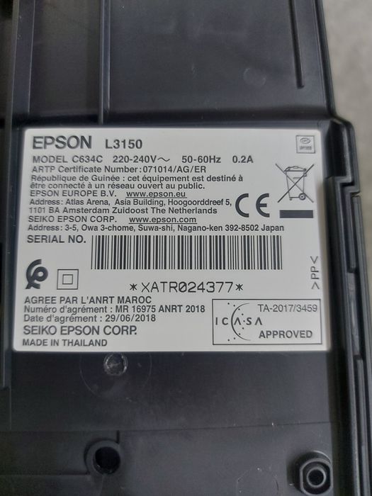 Принтер Epson L3150 Новый