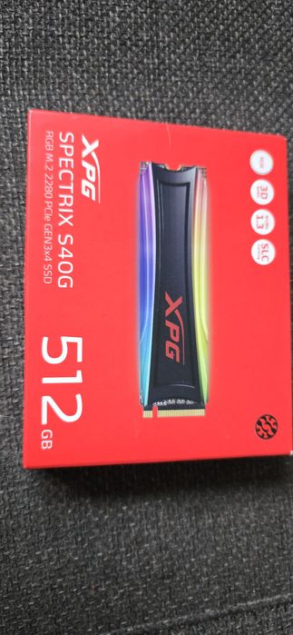 SSD M2 RGB XPG Spectrix S40G 512Gb NVME PCIe