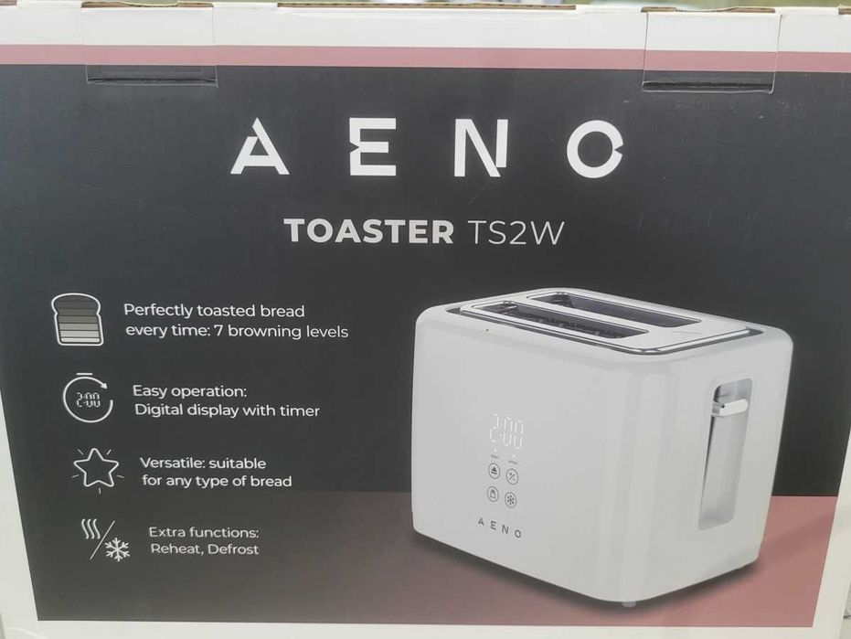 Тостер AENO ATS0002W, 930W, 7 степени