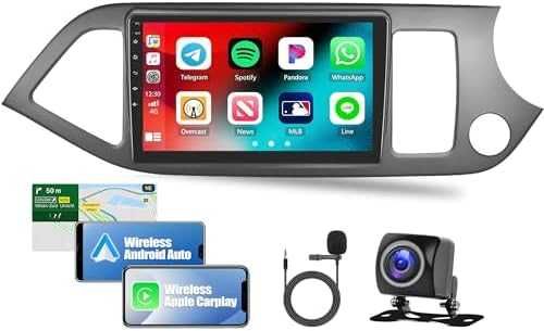 Ново Android 13 CarPlay Радио за Kia Picanto 2011–2017 + Камера кола