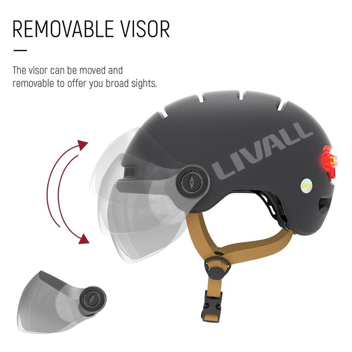 Интелигентна каска LIVALL L23 с визьор и LED осветителна система