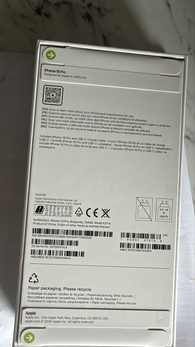 Iphone 18 pro 256 Нов