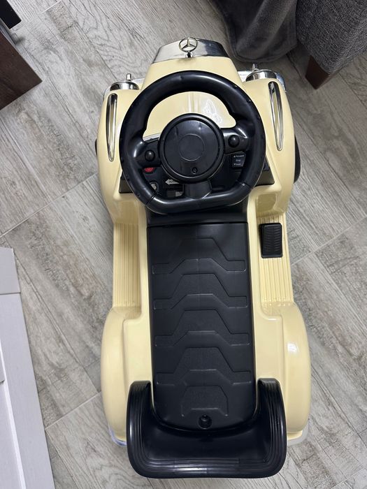 Електрическа детска кола, детска количка за бутане, ретро кола