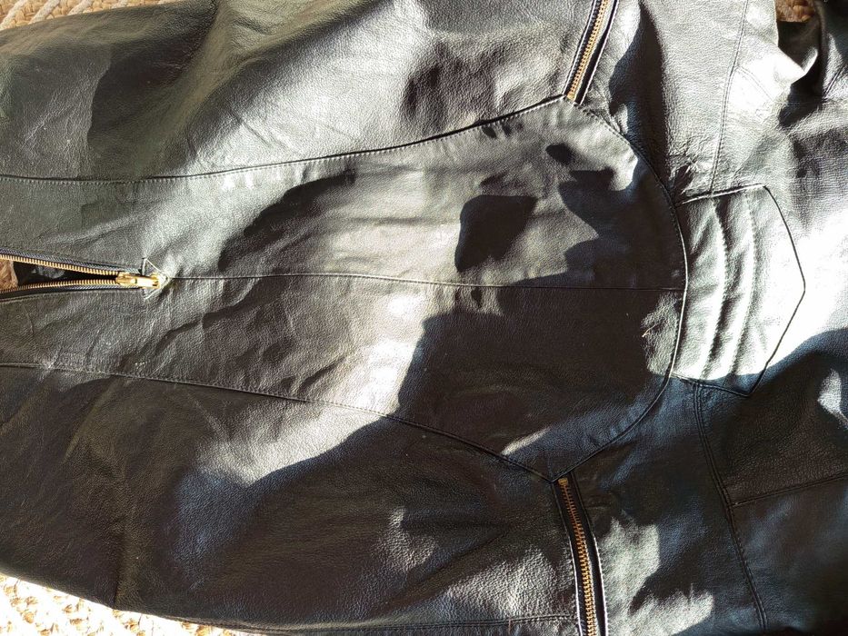 Стелна рокля от естествена кожа