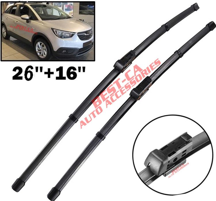 Комплект чистачки предно стъкло 65+40 cm за Opel Crossland X 2017-2024