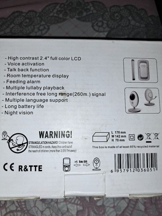 Vand / Schimb video bebe monitor ca nou .