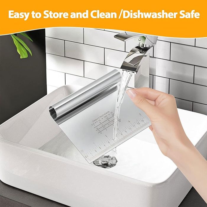 Готварска шпатула от неръждаема стомана с мерителна скала, 15 см