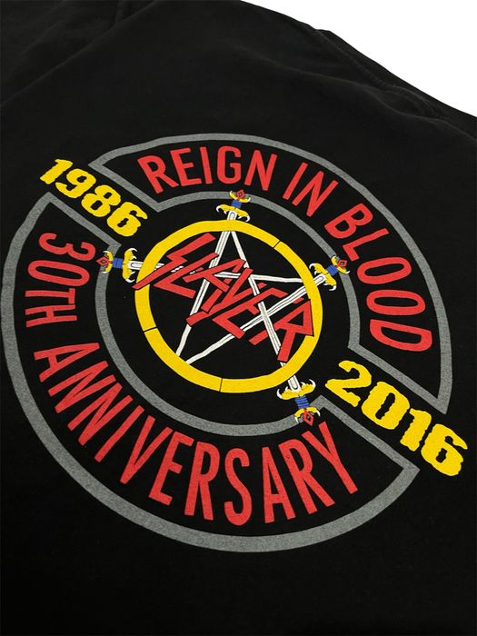 Slayer 30th Anniversary метал мъжка тениска, L размер