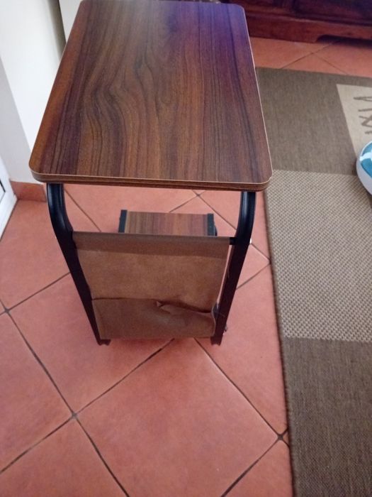 Măsuță cafea,cadru metalic cu rotițe
