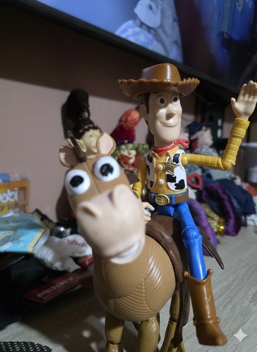 Woddy si Bullseye. Figurine Toy Story.