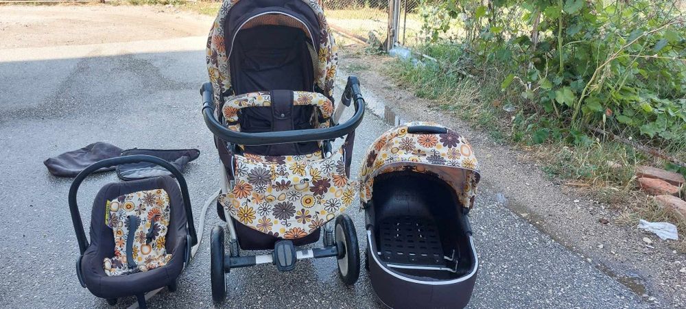 Детска количка с 3 коша