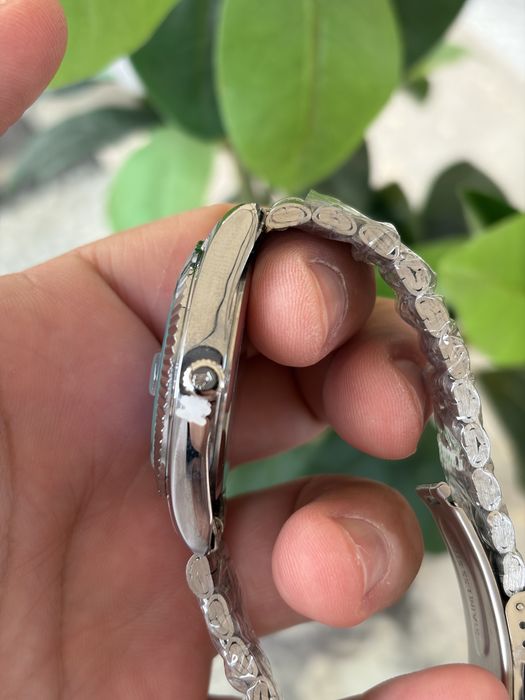 Rollex cadran albastru din inox