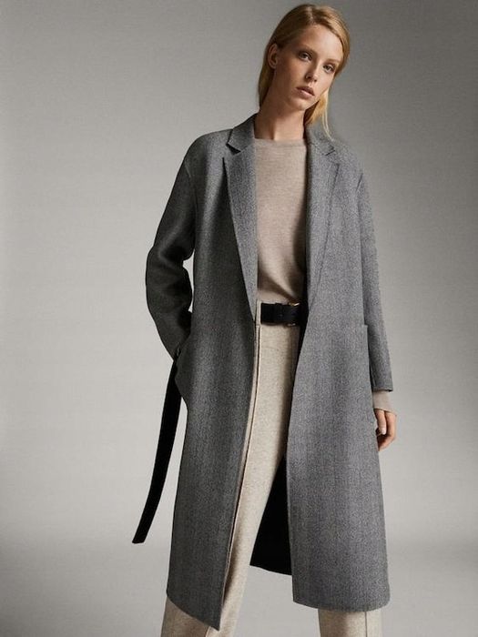 Palton reversibil lana Massimo Dutti