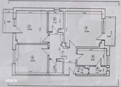 Apartament 3 camere decomandat, 76 mp, 2 balcoane, boxa – zona Steja