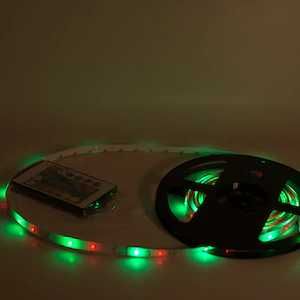 Banda led rgb 5m, transformator, telecomanda