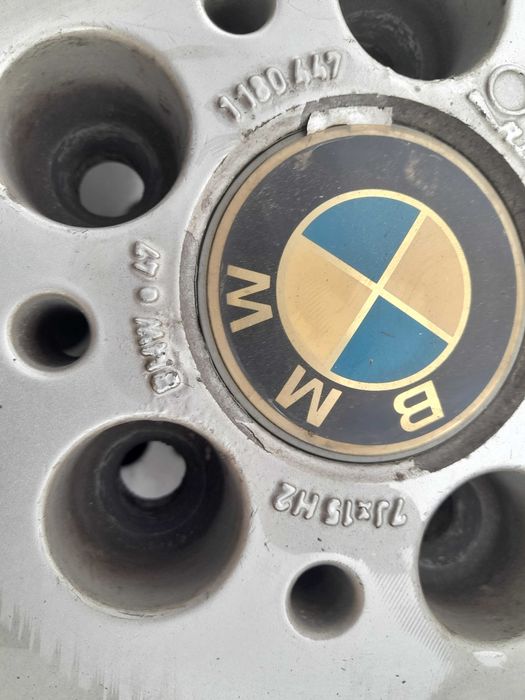 Продава оригинални алуминиеви джанти с гуми,BMW,15 цола