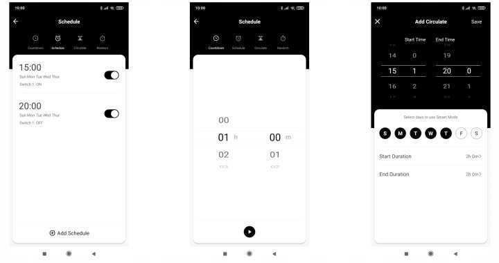 Двоен Смарт WiFi Контакт Tuya 16A – Независим Контрол и Електромер