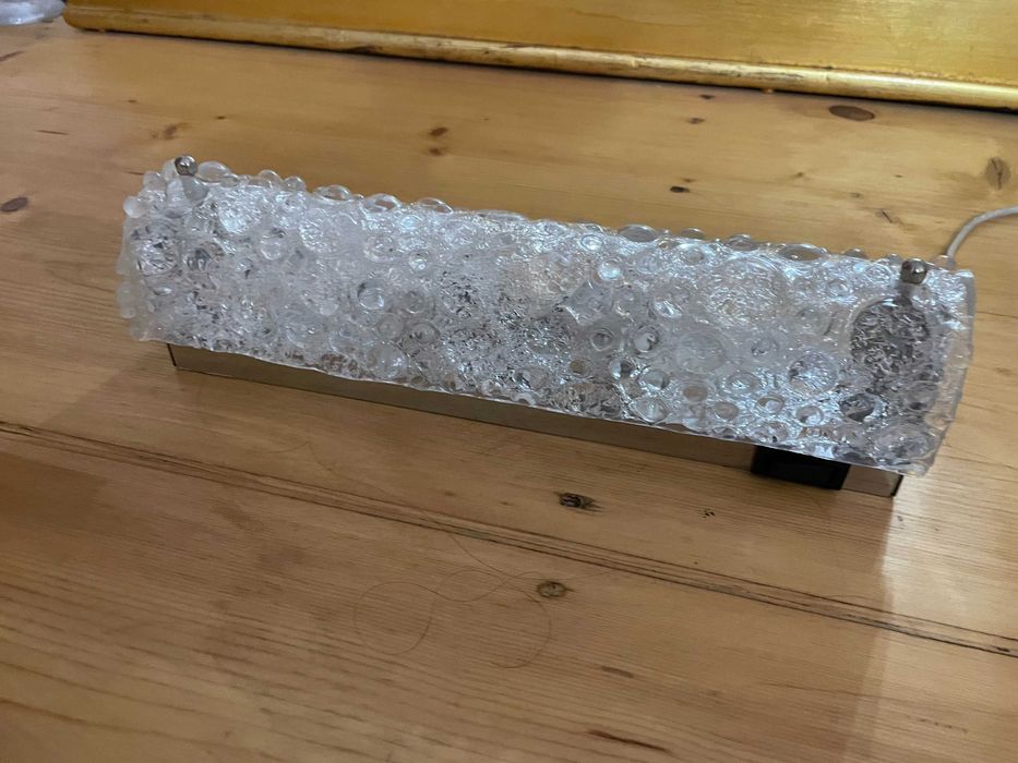 lampa perete aplica Hillebrand by Kalmar Franken iceglas art deco rara