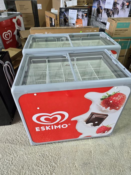 Хоризонтален фризер/витрина ракла със стъкла AHT 350 литра