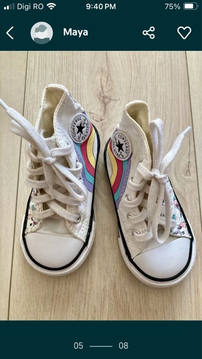 Adidasi sneakers fetite