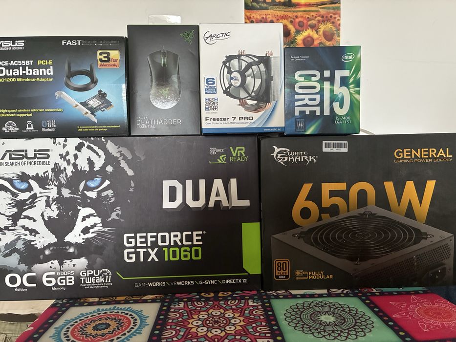 Настолен Компютър [INTEL I5, RAM 16GB, SSD 1256GB, NVIDIA GTX 1060 6GB, WIFI]