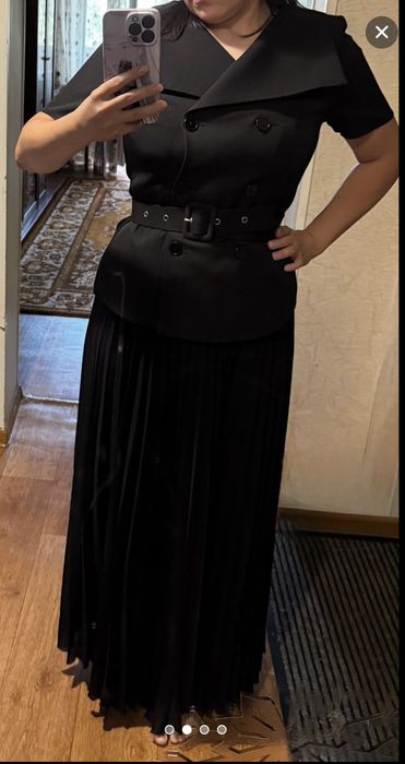 Платье трикотаж, двойка классика