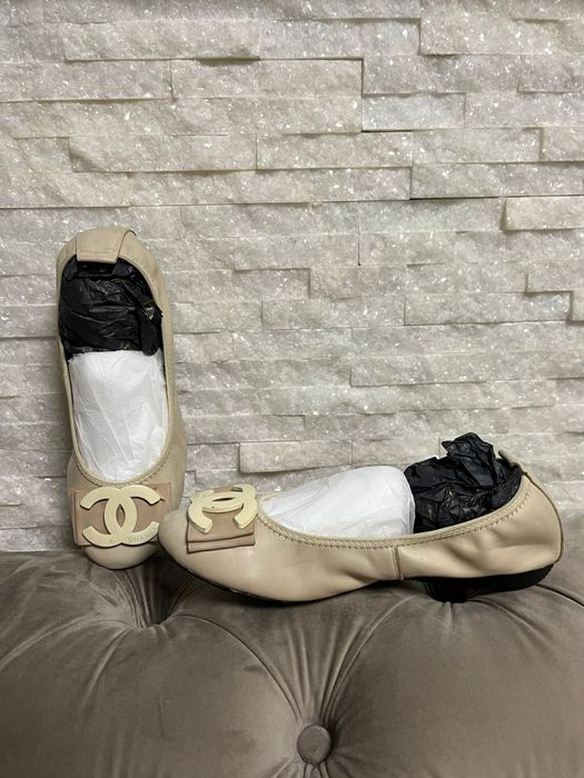 Balerini piele naturala Chanel 40
