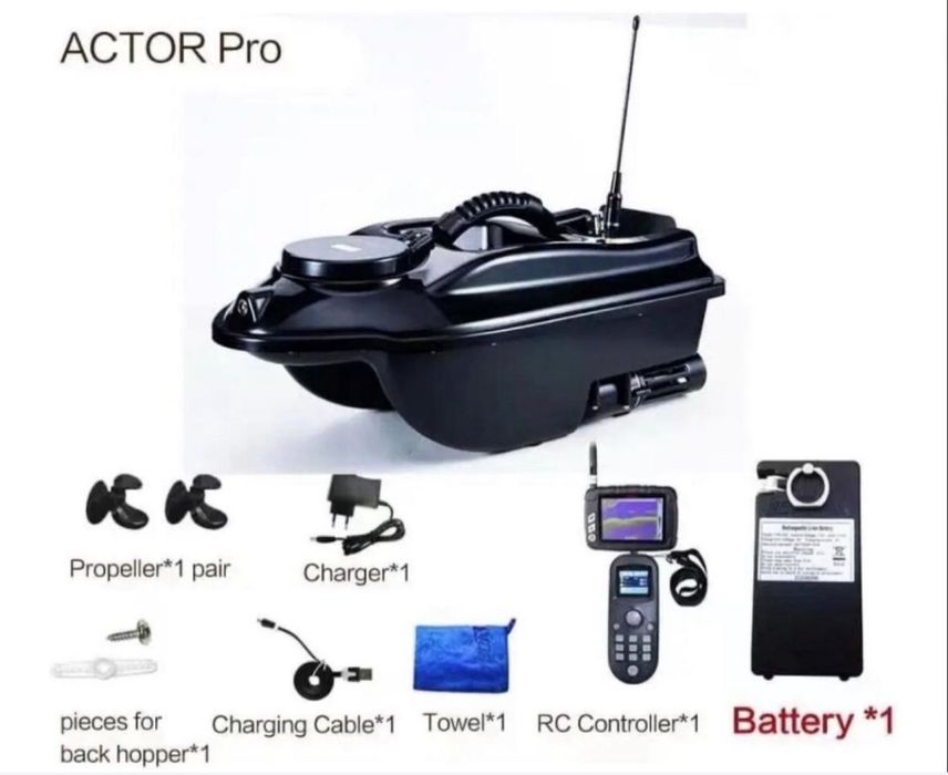 Закормочный кораблик Boatman с эхолотом