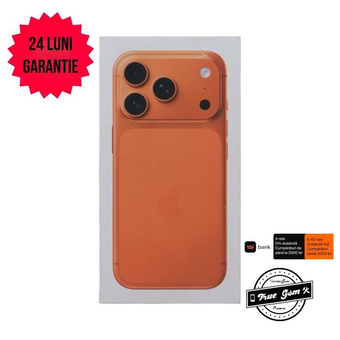 iPhone 17 Pro Max 256GB Cosmic Orange - GARANTIE 24 LUNI | TrueGSM
