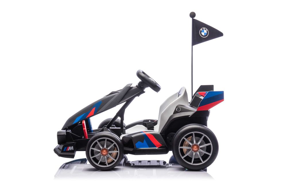 Kart electric cu sasiu ajustabil, BMW Motosport 2x 250W 24V,  #GREY
