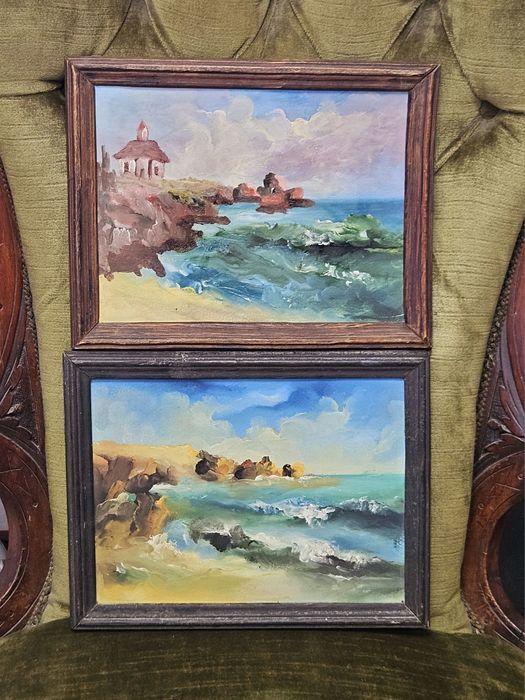 Морски пейзаж две Картини около 1960г.
