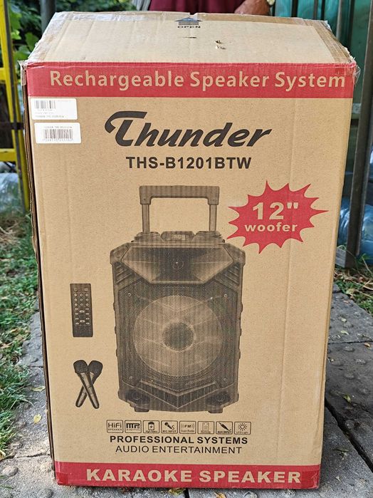 Караоке Тонколона 12" инча Thunder THS-B1201BTW