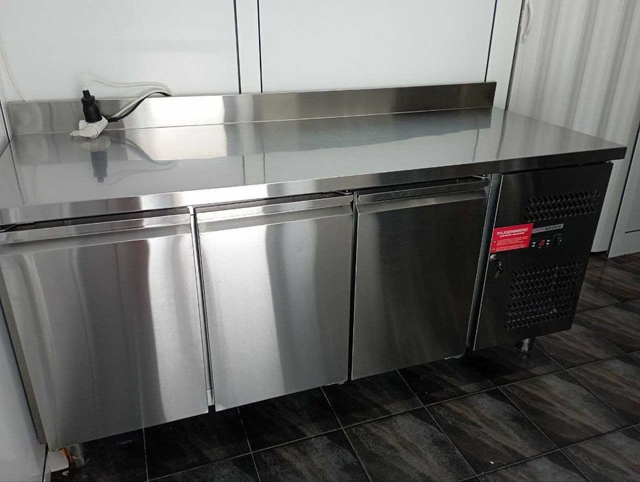 Хладилна маса, пицарска - 1,8 м x 0,7 м - с 3 врати - от -2 до +10’C