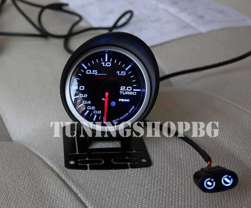 Буустметър DEPO 2 бара 52 мм 7 цвята с МАП сензор